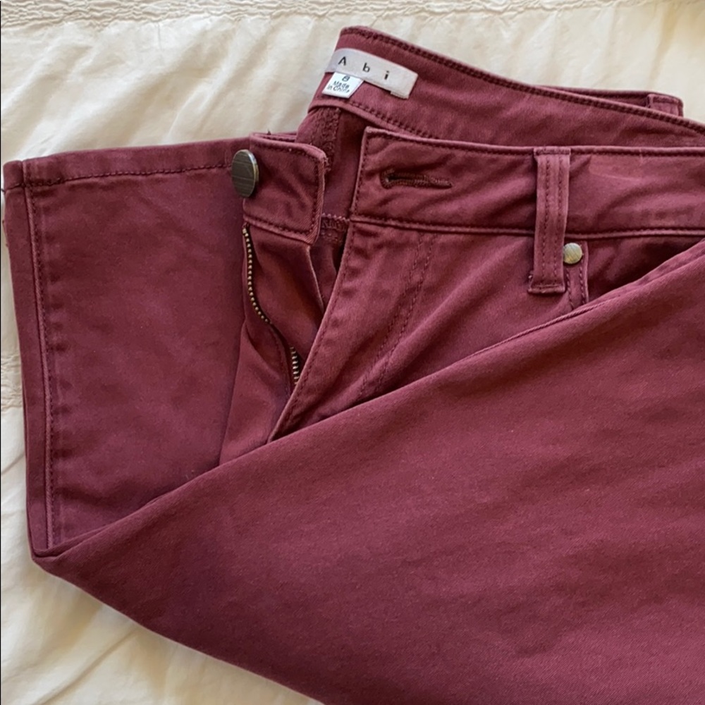 Cabi #126 Bordeaux Wash Curvy Skinny Jeans